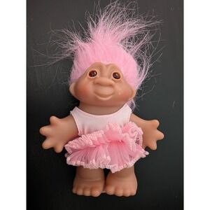 5" DAM Ballerina Troll, Original Good Luck Doll, Jakks Pacific
